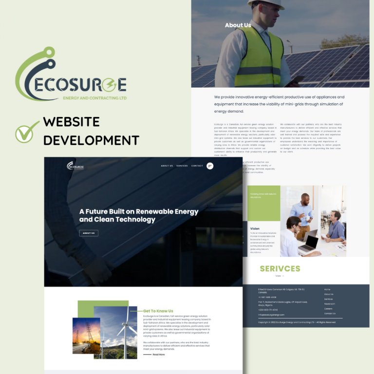 Image for Ecosurge website portfolio